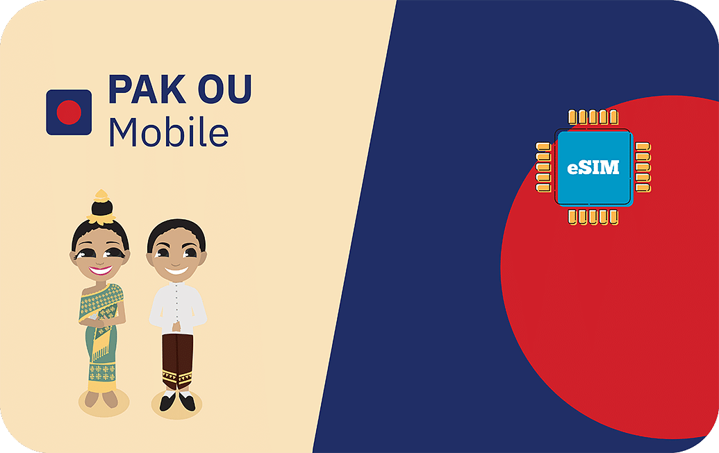 Laos eSIM with 1GB data for 7 days