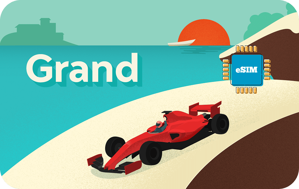 Monaco eSIM with 2GB data for 15 days