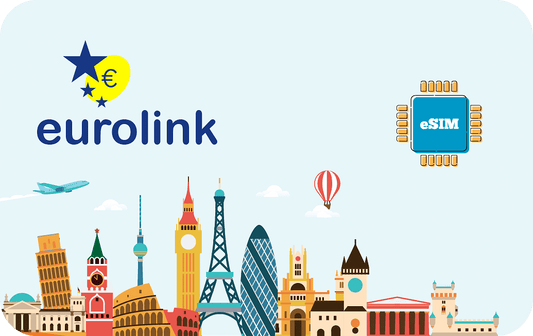 Europe eSIM with 3GB data for 30 days with coverage in 39 counrties