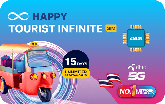 Thailand eSIM with unlimited data and unlimited local call for 15 days