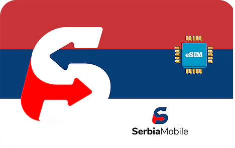 Szerbia 3GB adatforgalmú eSIM 30 napig